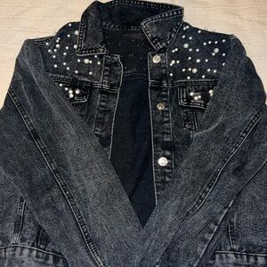 pearled denim jacket!
